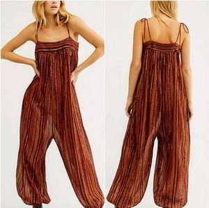 🆕️ FREE PEOPLE Harem Lurex Tie Strap Jumps